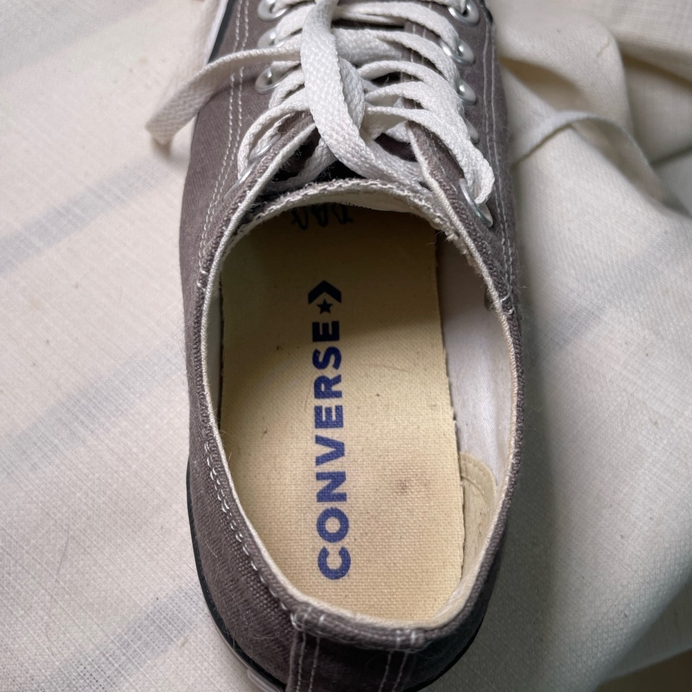 Converse All Star Low Gray Chuck Taylor Unisex Sneakers. Woman 7 Men’s 5 - Picture 9 of 10